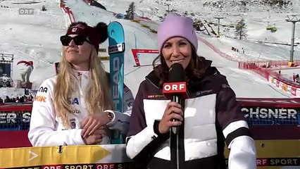 Lindsey Vonn - St.Moritz Super G Interview