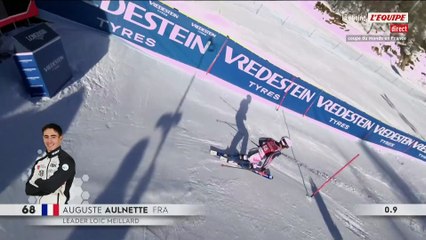Auguste Aulnette réalise une très belle performance lors de la première manche du slalom de Val d'Isère - Ski - Coupe du monde de ski