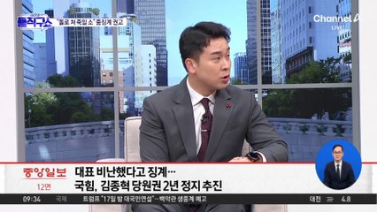 “돌로 쳐 죽일 소” 중징계 권고…김종혁 “가처분 신청”