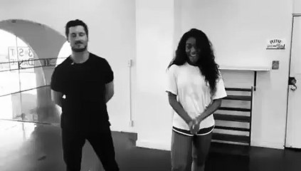 Normani Kordei Teaches Val ‘Work From Home’ Dance At ‘DWTS’