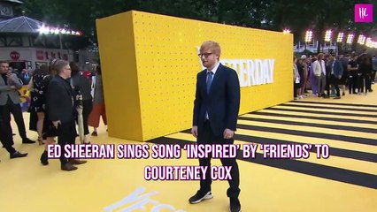 Ed Sheeran Sings Song ‘Inspired’ by ‘Friends’ to Courteney Cox in Adorable Video