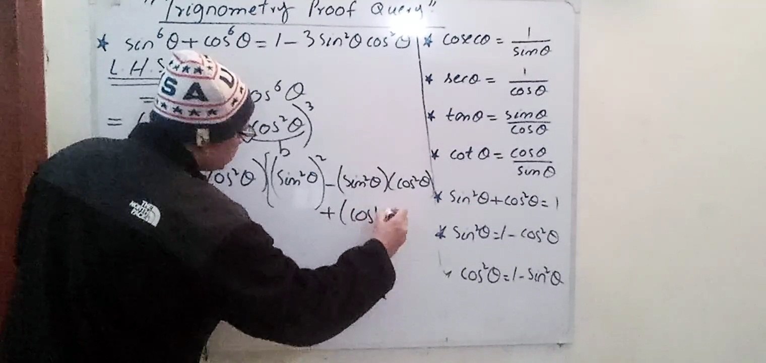 TRIGNOMETRIC PROOF QUERY