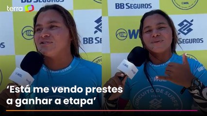 Na final de etapa da WSL, Juliana Santos se emociona ao falar da presença da avó