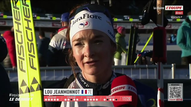 Lou Jeanmonnot après sa septième place lors de la poursuite à Hochfilzen : « Je n'étais pas bien sur les skis » - Biathlon - Coupe du monde