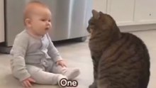 Cute Baby And Cat Funny Moment😂