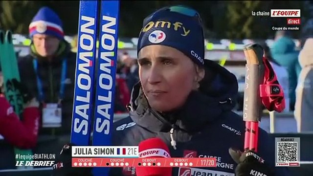 Julia Simon, 21e lors de la poursuite à Hochfilzen : « Je suis dans le dur physiquement » - Biathlon - Coupe du monde