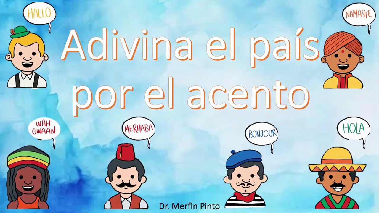 Adivina el país por el acento #elcuerpoymas #salud #medicina #Nacionalidad #Paises #Español