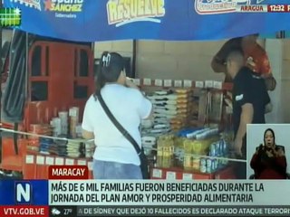 Más de 6 mil familias de Aragua fueron atendidas por el Plan Amor y Prosperidad Alimentaria