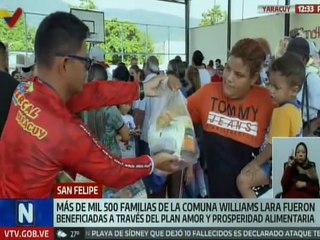 Yaracuy | Más de mil 500 familias fueron favorecidas con el Plan Amor y Prosperidad Alimentaria