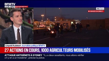 Crise agricole: 1.000 agriculteurs mobilisés dans 27 actions en cours partout en France