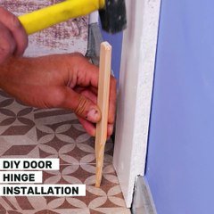Installing a door hinge made easy