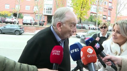 Familiares y amigos dan su último adiós al actor Héctor Alterio en Madrid