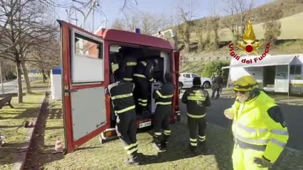 Il video dell'esercitazione dei vigili del fuoco: «Cosa succederebbe con una piena improvvisa del Bidente l'organizzazione dei soccorsi»