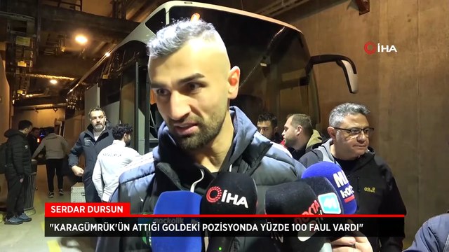 Serdar Dursun'dan hakem tepkisi: Golden önce faul vardı