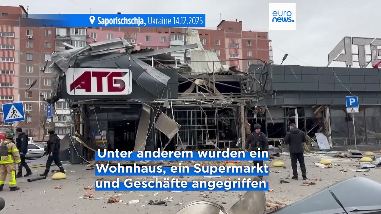 Mehrere Verletzte nach russischen Luftangriffen auf Saporischschja