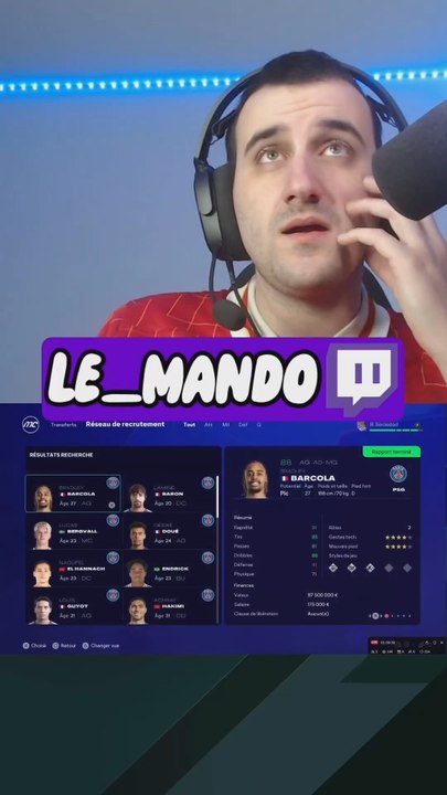 En live tout les jours à partir de 16h sur Twitch : le_mando 🟪