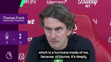 'There's a hurricane inside of me!' - Frank furious with Spurs' defeat to Forest