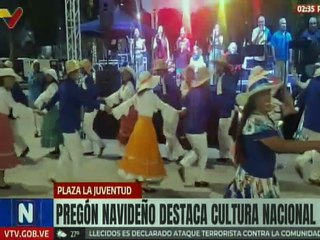 Caraqueños disfrutaron con alegría en  Pregón Navideño en Plaza de la Juventud