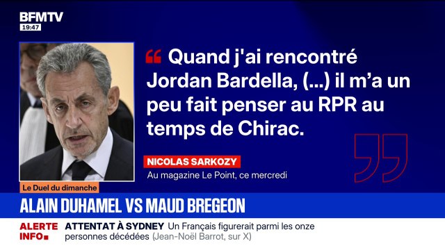Le RN n'est pas devenu la droite : Maud Bregeon réagit aux propos de Nicolas Sarkozy dans son livre qui assure que Jordan Bardella lui fait penser à Jacques Chirac au temps du RPR