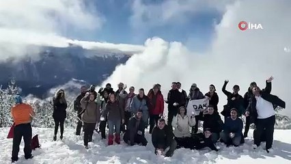 Gümüşhane’de kartpostallık manzara eşliğinde doğa yürüyüşü