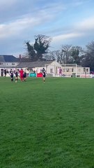 Jedd Peschke knocks in Holsworthy's goal against Millbrook on Saturday. Video courtesy of Holsworthy AFC.
