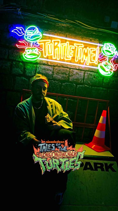 J’ai mangé des pizzas dans le repère secret des Tortues Ninja… 🍕🐢🛹