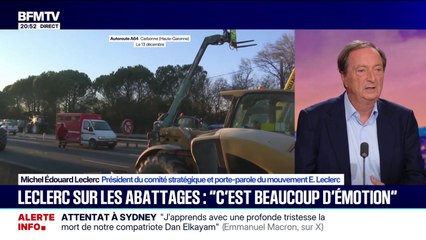 Abattages préventifs en cas de dermatose bovine: "C'est beaucoup d'émotion", déclare Michel Édouard Leclerc