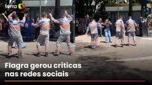 Terceirizados da Enel gravam dancinha na Paulista em meio a apagão em SP