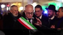 Accesa la Chanukkia' a Roma, Gualtieri: 