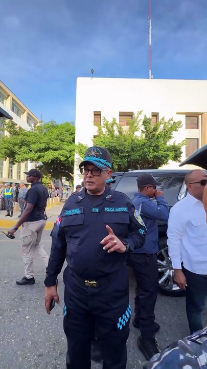 El Jefe de la PN en el Palacio de Justicia