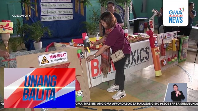 Iwas-Paputok campaign, inilunsad sa Payatas B Elementary School | Unang Balita