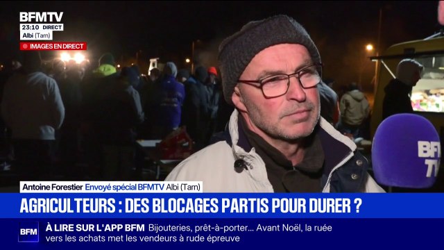 Colère agricole: le blocage de la rocade d'Albi dans le Tarn se poursuit pour la 2e nuit consécutive