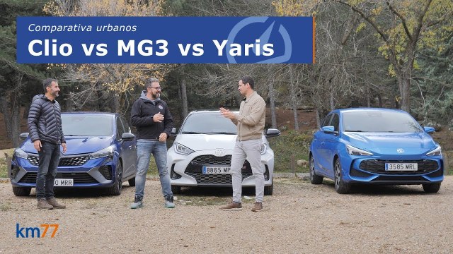 Los mejores híbridos de pequeño tamaño: MG3 vs Renault Clio vs Toyota Yaris | km77.com