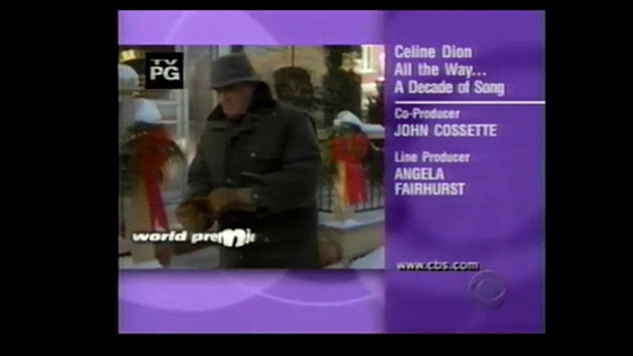 Celine Dion All The Way... A Decade Of Song CBS Split Screen Credits (Update)
