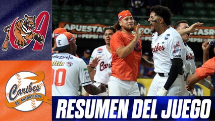 Resumen del juego Tigres de Aragua vs Caribes de Anzoátegui | 14 de diciembre de 2025