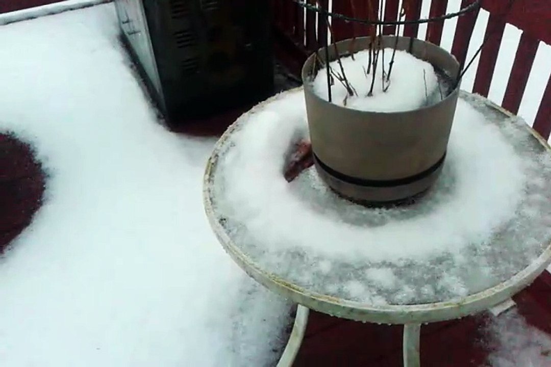 Snowing