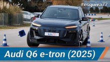 Audi Q6 2025 - Maniobra de esquiva (moose test) y eslalon | km77.com