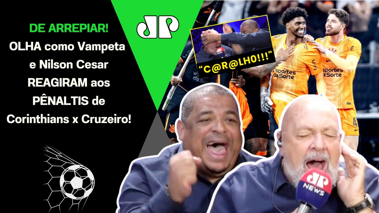 VAMPETA QUASE INFARTOU AO VIVO! | REAÇÕES dos PÊNALTIS de CORINTHIANS x CRUZEIRO! | GABIGOL VILÃO!