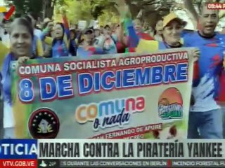 Apureños alzan su voz contra las acciones del gobierno de los EE. UU. y reafirman la paz venezolana