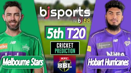 BBL 2025-26 | Hobart Hurricanes vs Melbourne Stars 5th T20 Match Preview |