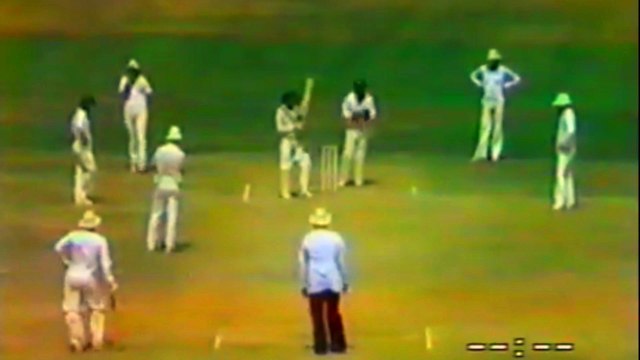 Iqbal Qasim 14 off 60 Balls 66 Mins 2 Fours Ist Test at Karachi in Feb 1980