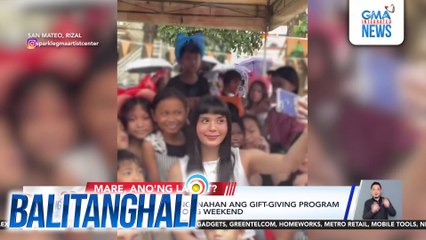 Ashley Ortega, pinangunahan ang gift-giving program sa isang ministry nitong weekend | Balitanghali