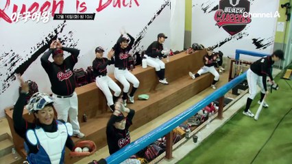 [#야구여왕 4회선공개] 초구는 스트라이크였지만 다음은 페어볼이다! ★선두 타자 아야카 2루 도착 완료★