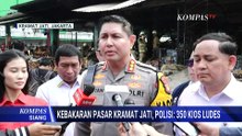 Kebakaran Hebat Melanda 350 Kios di Pasar Induk Kramat Jati, Begini Pantauan di Lokasi