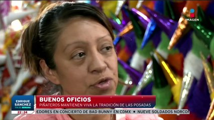 Los piñateros mantienen viva la tradición de las posadas en México