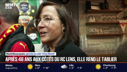 "Muriel on t'aime, Muriel on t'adore": après 46 ans à accueillir les supporters du RC Lens dans son établissement, Muriel s'apprête à prendre sa retraite