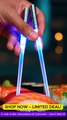 Lightsaber LED Chopsticks | Light Up Sushi Chopsticks Blue Pair ✨🥢