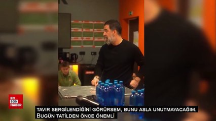 Arda Turan’dan 5-0’lık galibiyet öncesi oyuncularına motivasyon konuşması