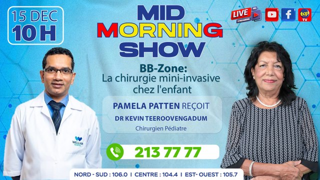 MID MORNING SHOW [BB-Zone] : La chirurgie mini-invasive chez l'enfant