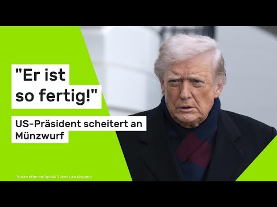 Donald Trump: "Er ist so fertig!" US-Präsident scheitert an Münzwurf